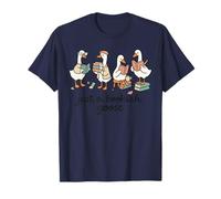 Just a Bookish Goose Cute Reading Aesthetic Camiseta