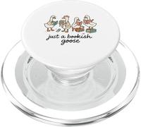 Just a Bookish Goose Cute Reading Aesthetic PopSockets PopGrip para MagSafe