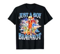 Just A Boy Brainrot Meme Italiano Estilo Bootleg Camiseta