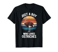 Just A Boy Who Loves Avestruces Bird Fan Boys Kids Avestruz Camiseta