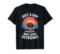 Just A Boy Who Loves Avestruces Wildlife Fan Kids Avestruz Camiseta