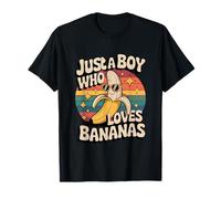 Just a Boy Who Loves Bananas Banana Teen Boys Toddler Kid Camiseta