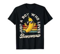 Just a Boy Who Loves Bananas Banana Teen Boys Toddler Kid Camiseta