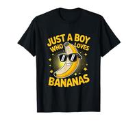 Just a Boy Who Loves Bananas Banana Teen Boys Toddler Kid Camiseta