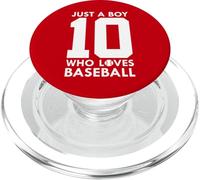Just A Boy Who Loves Baseball 10 PopSockets PopGrip para MagSafe
