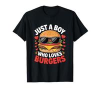 Just A Boy Who Loves Burgers Burger Lover Teen Boys Kid Camiseta