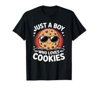 Just A Boy Who Loves Cookies Cookie Lover Bakery Boy Kid Camiseta