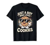 Just A Boy Who Loves Cookies Cookie Lover Bakery Boy Kid Camiseta