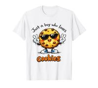 Just A Boy Who Loves Cookies Cookie Lover Bakery Boy Kid Camiseta