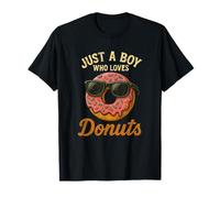 Just a Boy Who Loves Donuts Donut Teen Boys Toddler Kid Camiseta