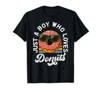 Just a Boy Who Loves Donuts Donut Teen Boys Toddler Kid Camiseta