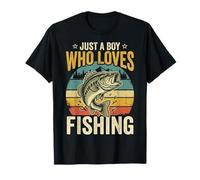 Just A Boy Who Loves Fishing Camiseta