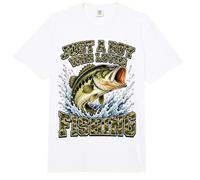 Just A Boy Who Loves Fishing Camo Bass Youth Kids Comfort Colors Adult Heavyweight T-Shirt
