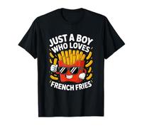 Just a Boy Who Loves French Fries Teen Boys Toddler Kid Camiseta