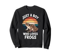 Just A Boy Who Loves Frogs - Ventilador de Anfibios para niños Sudadera
