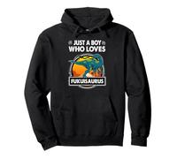 Just A Boy Who Loves Fukuisaurus Funny Dinosaur Prehistoric Sudadera con Capucha