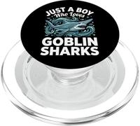 Just A Boy Who Loves Goblin Sharks PopSockets PopGrip para MagSafe