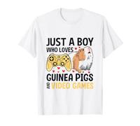 Just A Boy Who Loves Guinea Pigs and Video Games Camiseta