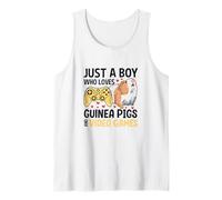Just A Boy Who Loves Guinea Pigs and Video Games Camiseta sin Mangas