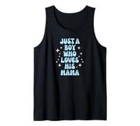 Just a Boy Who Loves His Mama Cute Family Loving Tees Mugs Camiseta sin Mangas