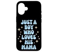 Just a Boy Who Loves His Mama Cute Family Loving Tees Mugs Carcasa para iPhone 16