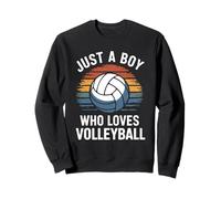 Just A Boy Who Loves Juego Deportivo de Voleibol para niños Sudadera