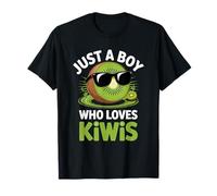 Just a Boy Who Loves Kiwis Kiwi Fruit Lover Teen Boy Kid Men Camiseta
