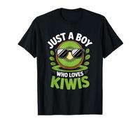 Just a Boy Who Loves Kiwis Kiwi Fruit Lover Teen Boy Kid Men Camiseta