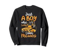 Just A Boy Who Loves Lawn Mowers Jardinero Niños Niños Niños Sudadera