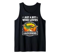 Just A Boy Who Loves Liaoxiornis Funny Dinosaur Prehistoric Camiseta sin Mangas