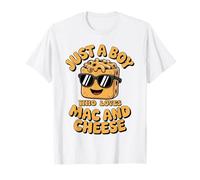 Just a Boy Who Loves Mac and Cheese Teen Boys Toddler Kid Camiseta