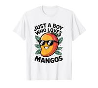 Just a Boy Who Loves Mangos Mango Fruit Men Boys Kds Teens Camiseta