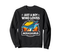 Just A Boy Who Loves Mosasaurus Funny Dinosaur Prehistoric Sudadera