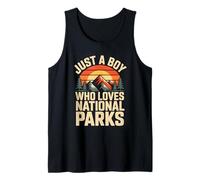 Just A Boy Who Loves National Parks Camiseta sin Mangas