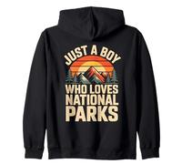 Just A Boy Who Loves National Parks Sudadera con Capucha