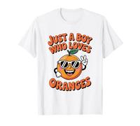 Just a Boy Who Loves Oranges Orange Teen Boys Toddler Kid Camiseta
