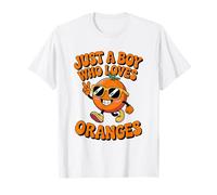 Just a Boy Who Loves Oranges Orange Teen Boys Toddler Kid Camiseta