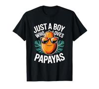 Just a Boy Who Loves Papayas Papaya Fruit Boys Kds Camiseta