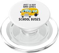 Just A Boy Who Loves School Buses - Boys Kids Toddlers PopSockets PopGrip para MagSafe