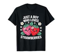 Just A Boy Who Loves Strawberries Fun Camiseta