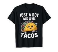 Just a Boy Who Loves tacos Taco Lovers Boy Teen Kid Camiseta