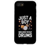 Just a Boy Who Loves to Play Drums Carcasa para iPhone SE (2020) / 7 / 8