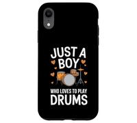 Just a Boy Who Loves to Play Drums Carcasa para iPhone XR