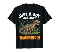Just A Boy Who Loves Tyrannosaurus Rex Camiseta