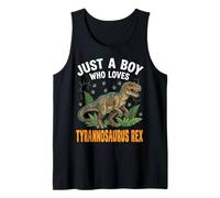 Just A Boy Who Loves Tyrannosaurus Rex Camiseta sin Mangas