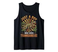 Just A Boy Who Loves Tyrannosaurus Rex Camiseta sin Mangas