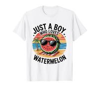 Just a Boy Who Loves Watermelon Fruit Boys Kds Camiseta