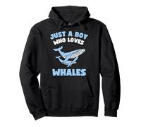 Just A Boy Who Loves Whales Ocean Kids Baby 5T 4T Sudadera con Capucha