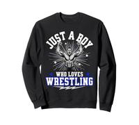 Just A Boy Who Loves Wrestling Boys Niños Chico Luchador Sudadera