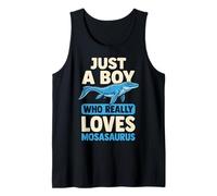Just A Boy Who Really Loves Mosasaurus Camiseta sin Mangas